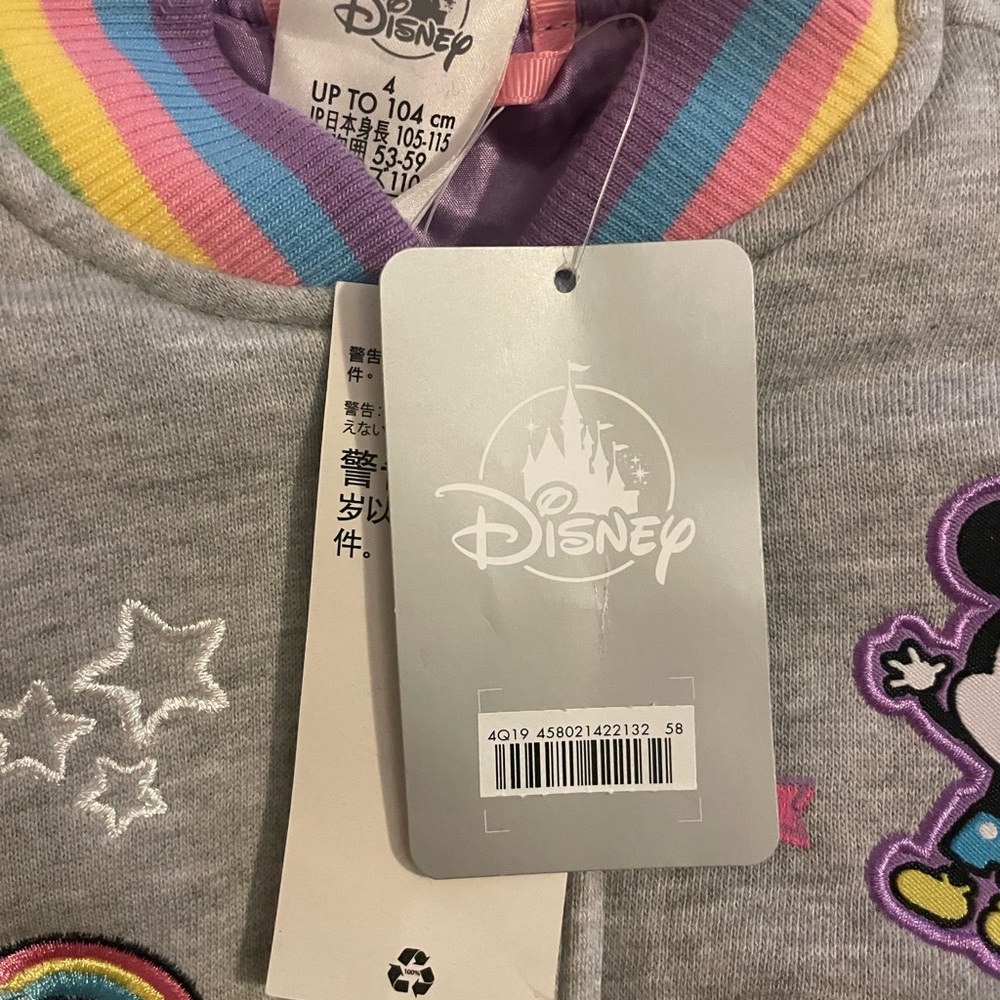 Disney letterman jacket for girls brand new